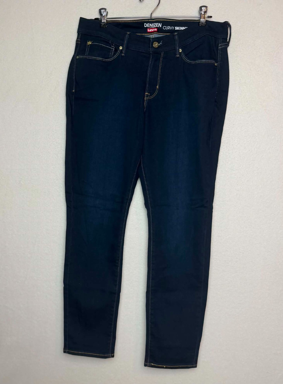 Denizen Levi's Curvy Skinny Dark Wash Jeans Stretch Denim Women's Size 14M